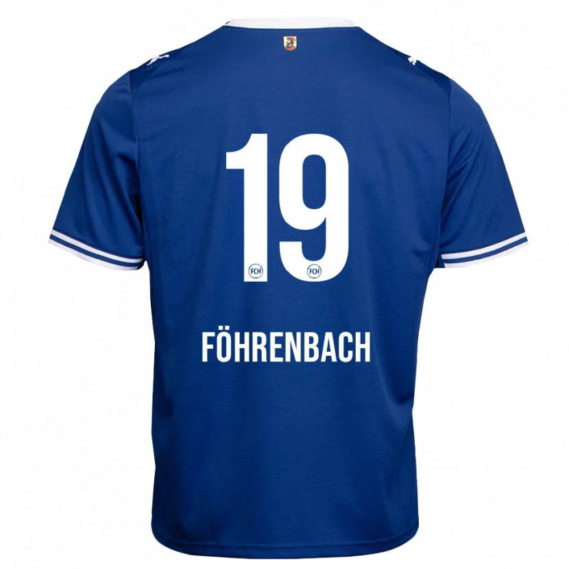 Danxen Mulher Camisola Jonas Föhrenbach #19 Azul Real Branco Alternativa 2026/27 Camisa