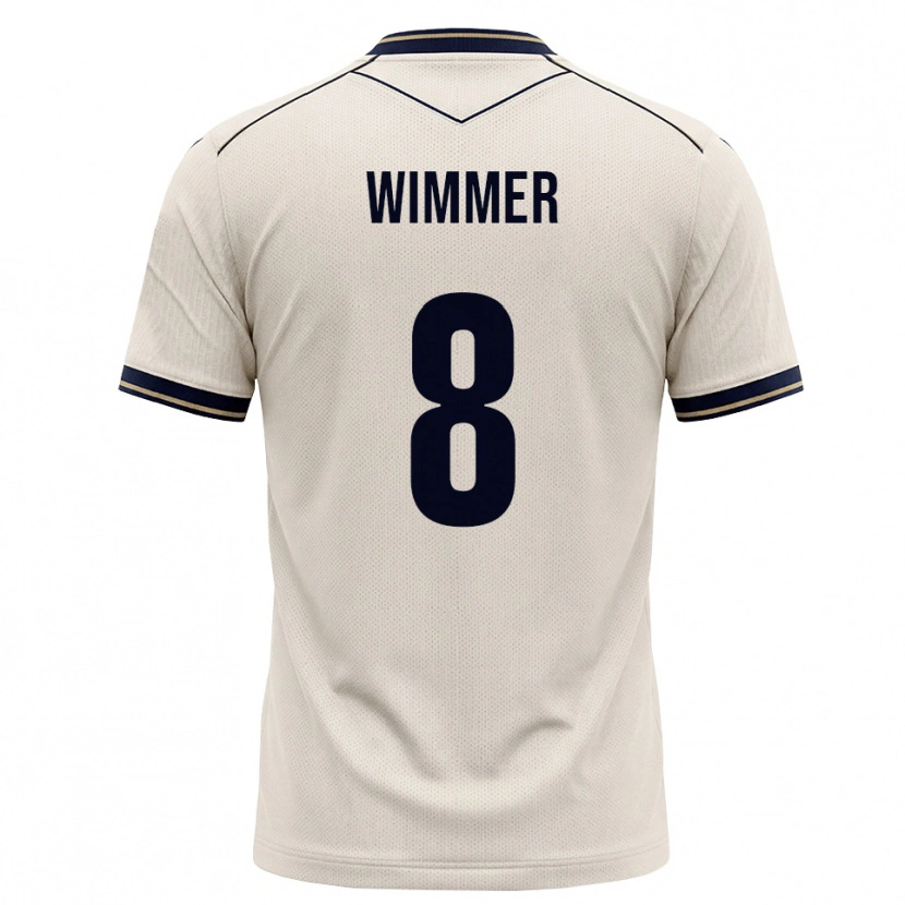 Danxen Mulher Camisola Patrick Wimmer #8 Branco Azul Tinta Alternativa 2026/27 Camisa