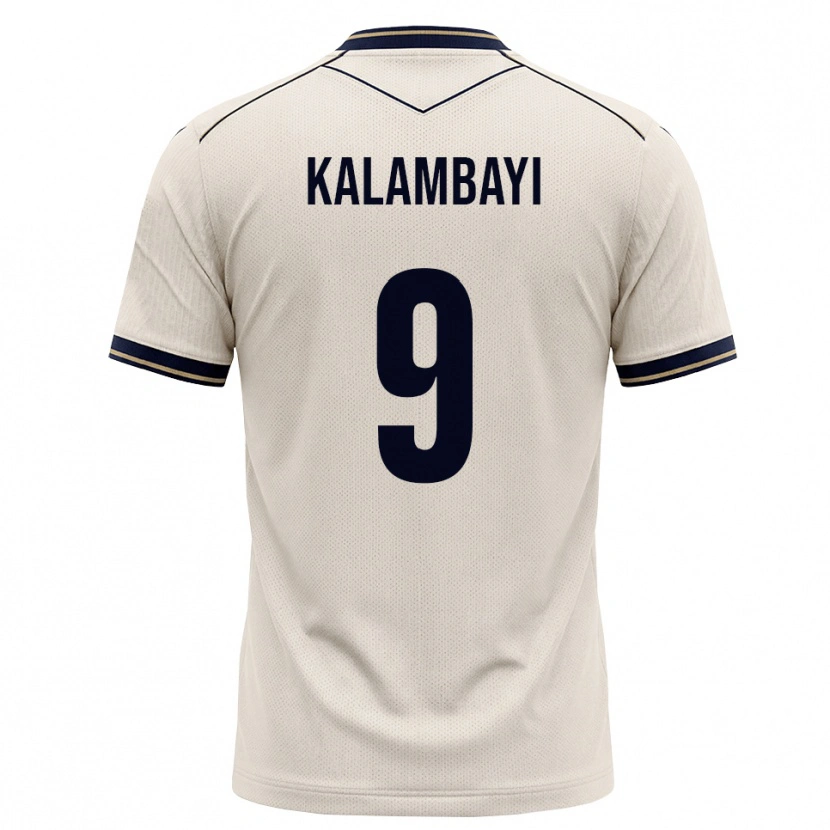 Danxen Mulher Camisola Simon Kalambayi #9 Branco Azul Tinta Alternativa 2026/27 Camisa