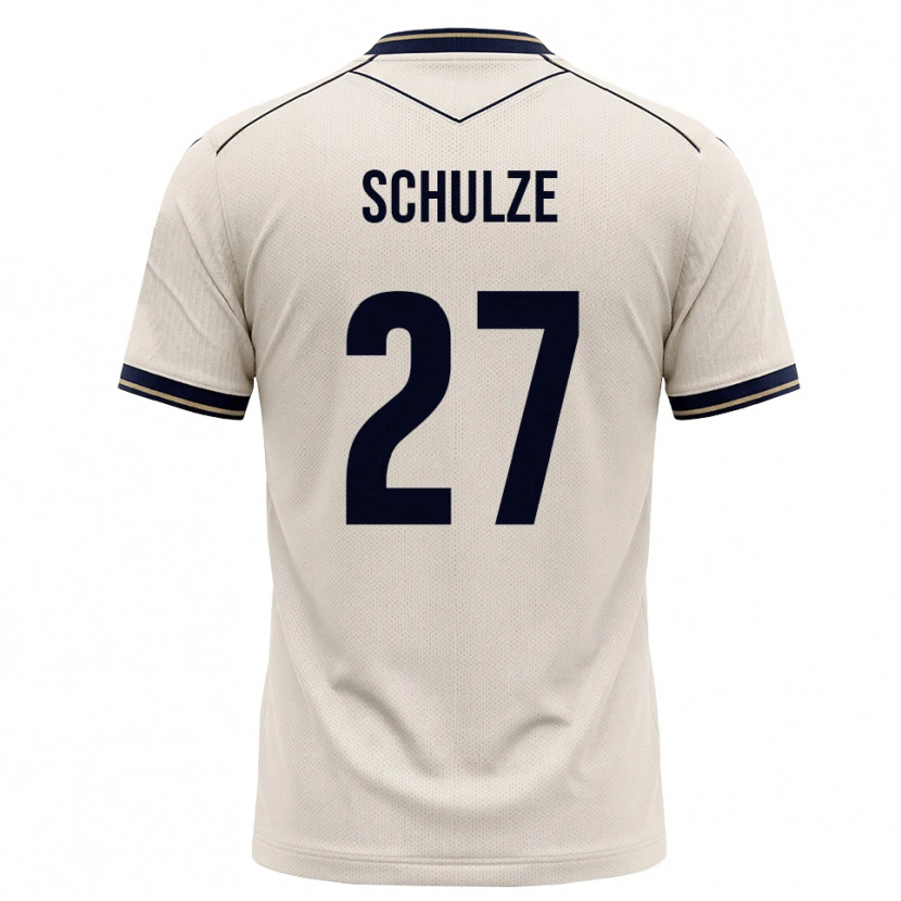 Danxen Mulher Camisola Louis Schulze #27 Branco Azul Tinta Alternativa 2026/27 Camisa