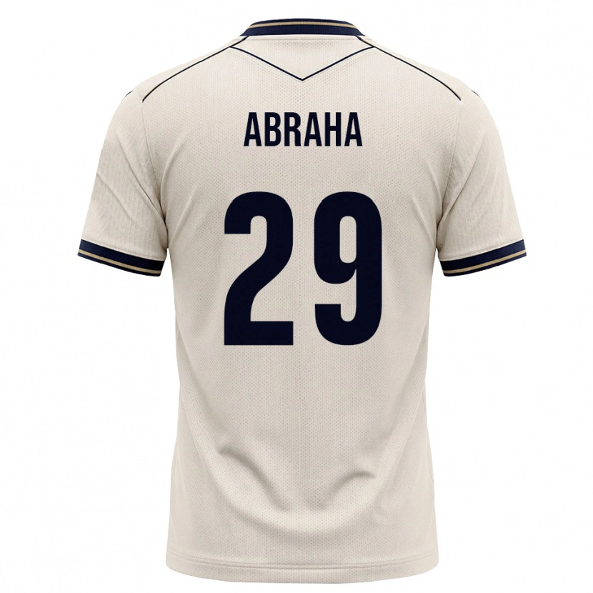 Danxen Mulher Camisola Natnael Abraha #29 Branco Azul Tinta Alternativa 2026/27 Camisa