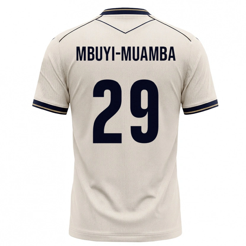 Danxen Mulher Camisola Hubert Mbuyi-Muamba #29 Branco Azul Tinta Alternativa 2026/27 Camisa