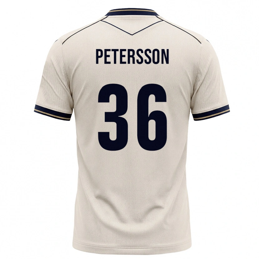Danxen Mulher Camisola Lúkas Petersson #36 Branco Azul Tinta Alternativa 2026/27 Camisa