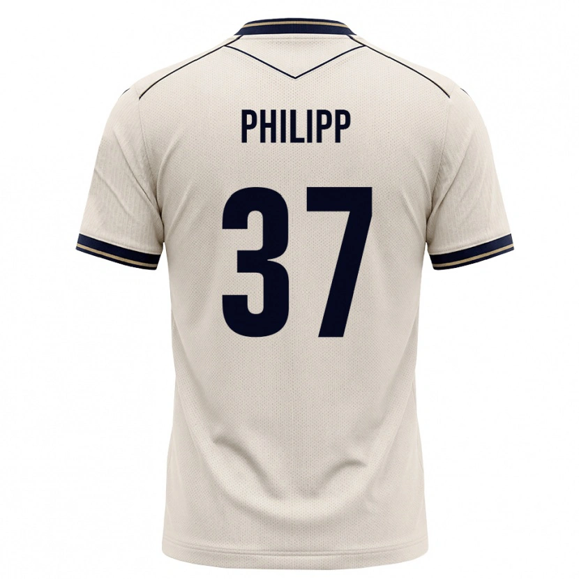 Danxen Mulher Camisola Luca Philipp #37 Branco Azul Tinta Alternativa 2026/27 Camisa