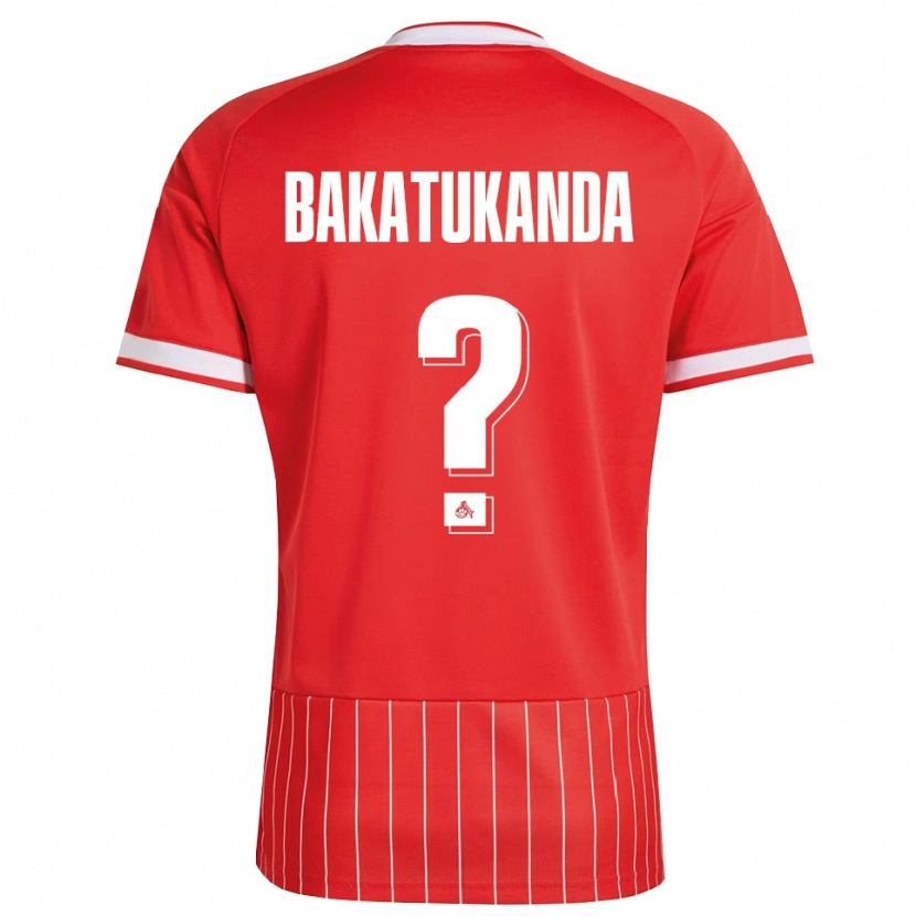 Danxen Mulher Camisola Elias Bakatukanda #0 Vermelho Branco Verde Alternativa 2026/27 Camisa