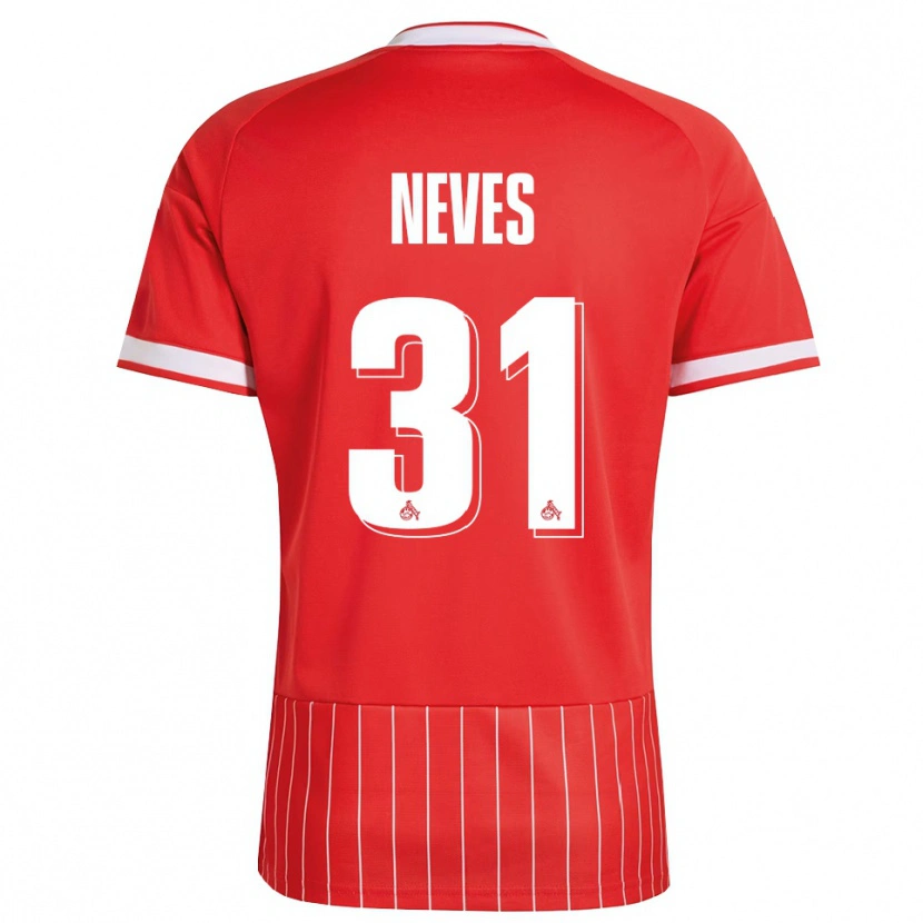 Danxen Mulher Camisola Gil Neves #31 Vermelho Branco Verde Alternativa 2026/27 Camisa
