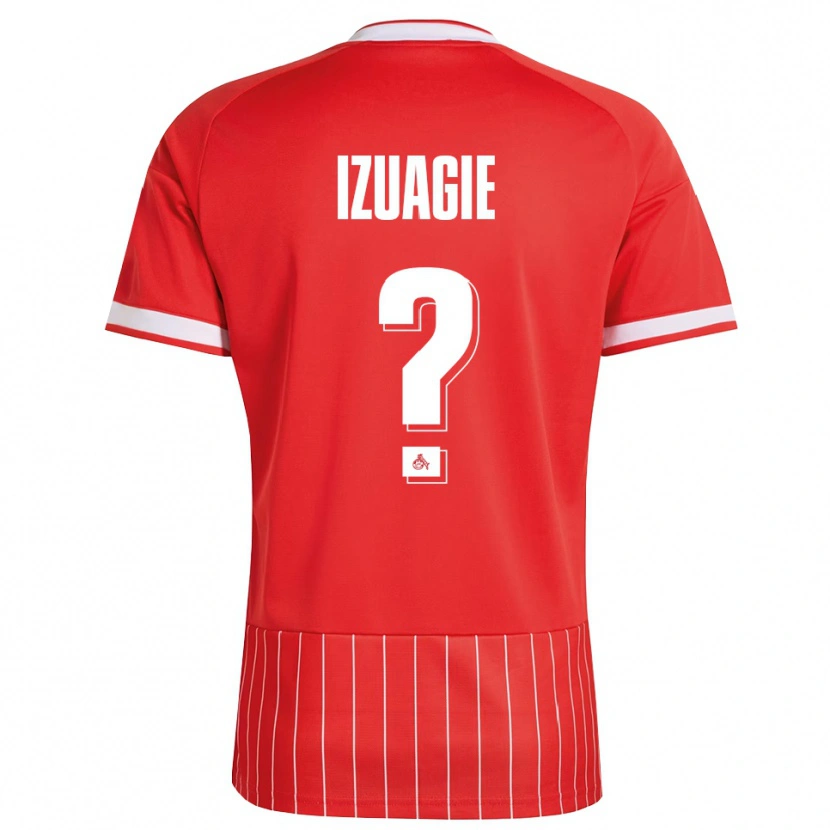 Danxen Mulher Camisola Isaiah Izuagie #0 Vermelho Branco Verde Alternativa 2026/27 Camisa