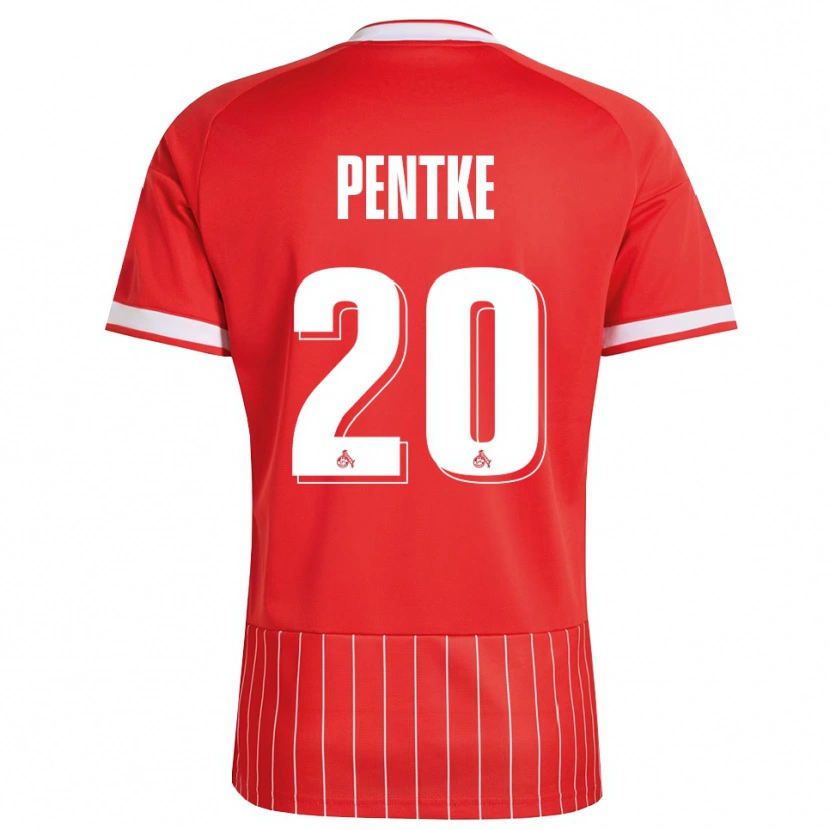 Danxen Mulher Camisola Philipp Pentke #20 Vermelho Branco Verde Alternativa 2026/27 Camisa