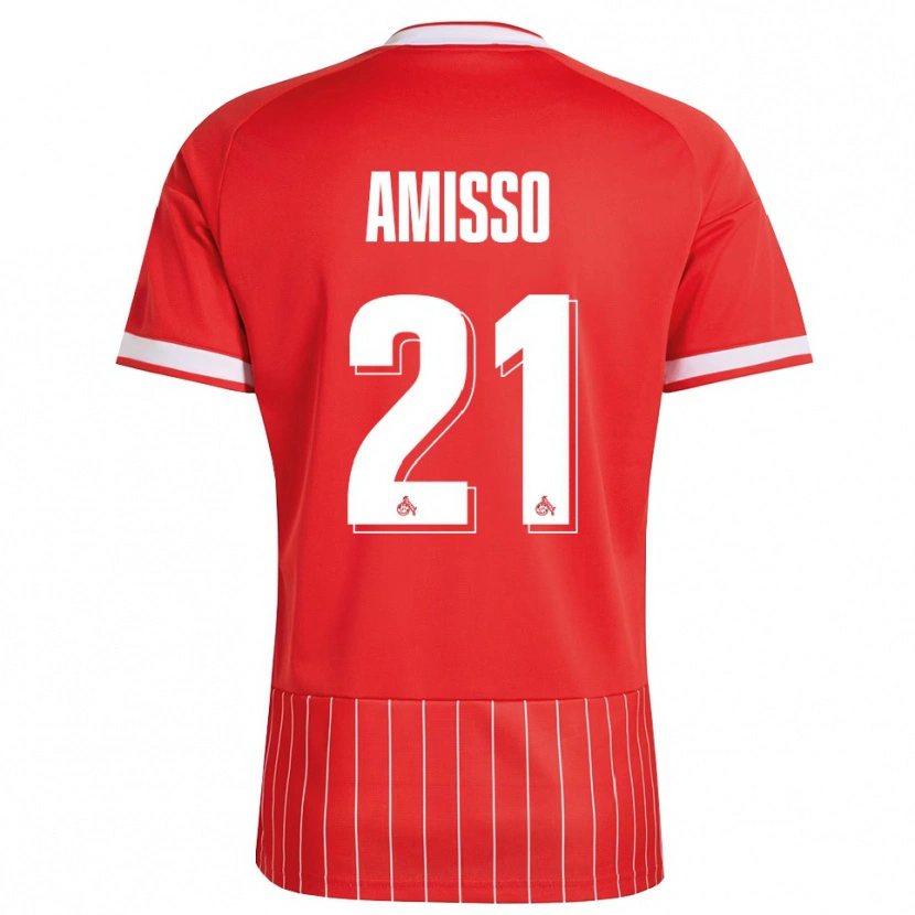 Danxen Mulher Camisola Gabriel Amisso #21 Vermelho Branco Verde Alternativa 2026/27 Camisa