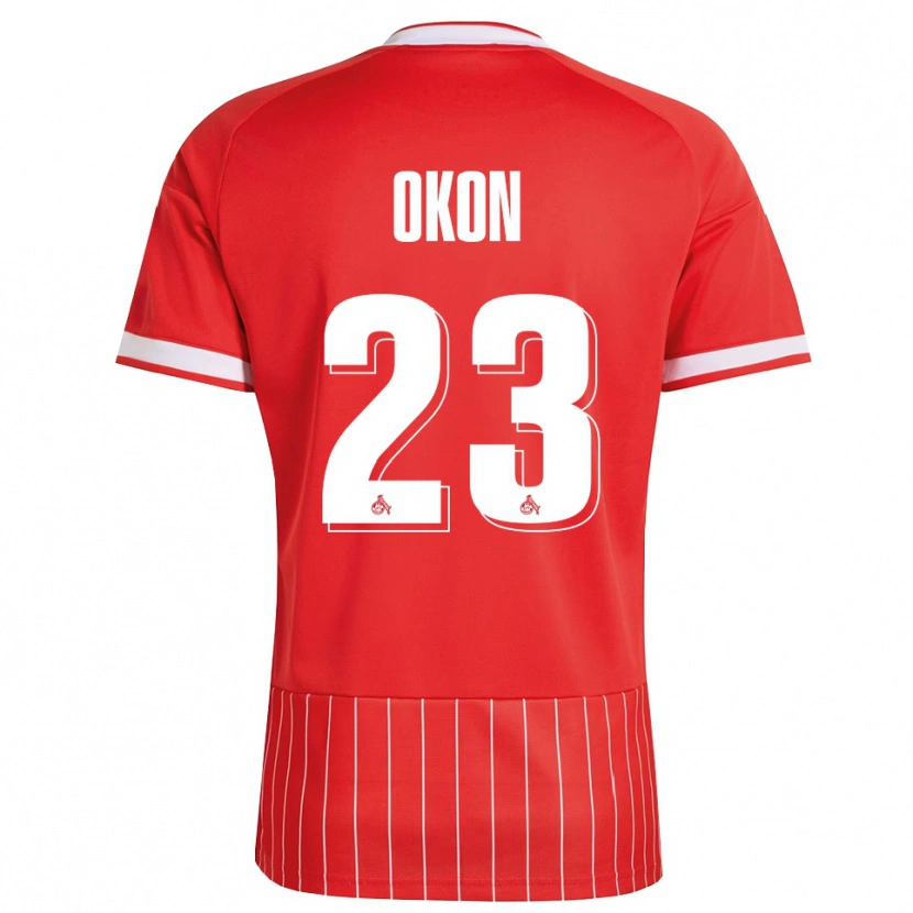 Danxen Mulher Camisola Paul Okon-Engstler #23 Vermelho Branco Verde Alternativa 2026/27 Camisa