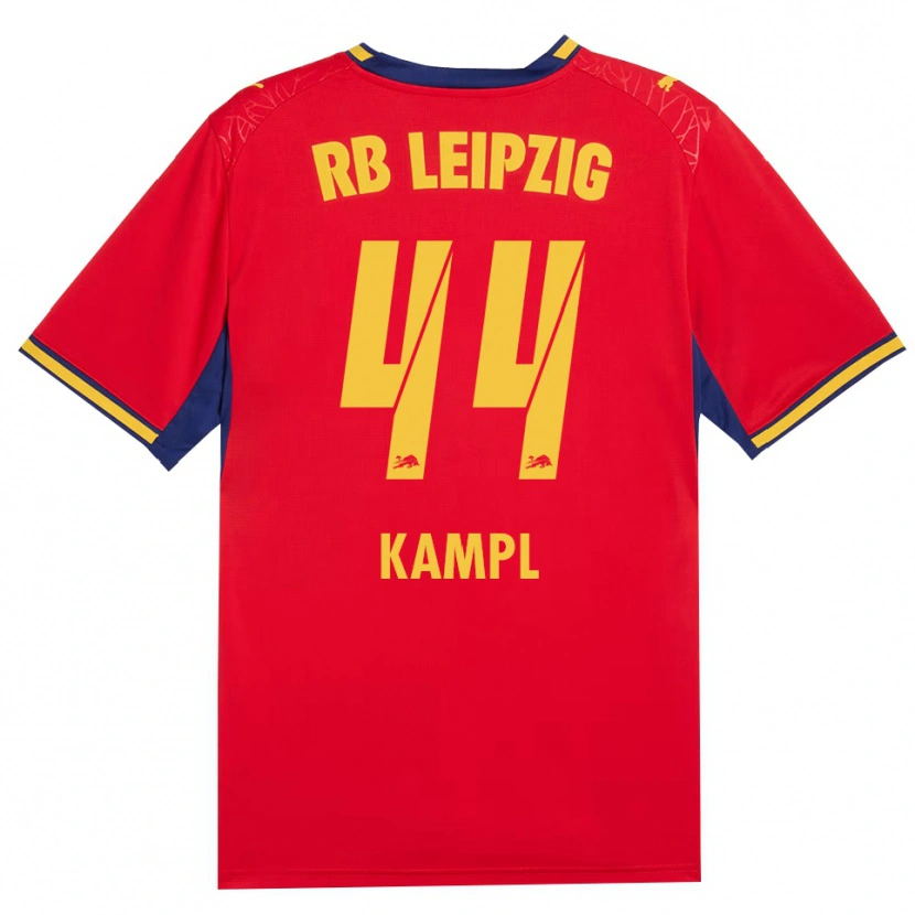 Danxen Mulher Camisola Kevin Kampl #44 Vermelho Amarelo Azul Real Alternativa 2026/27 Camisa