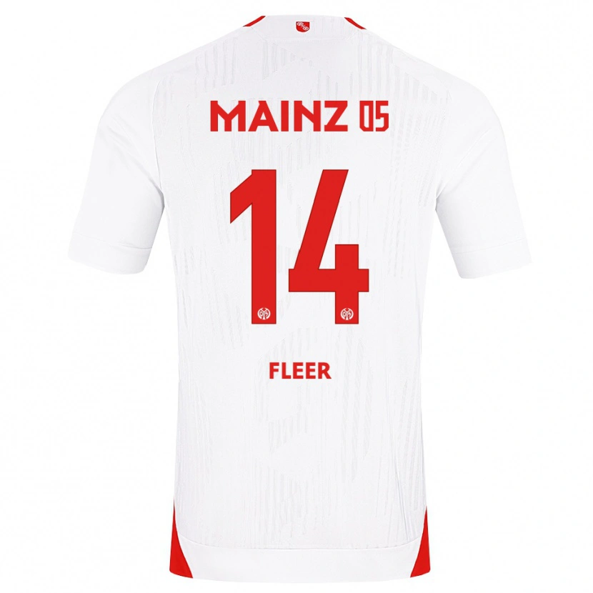 Danxen Mulher Camisola Mattis Fleer #14 Branco Vermelho Amarelo Alternativa 2026/27 Camisa