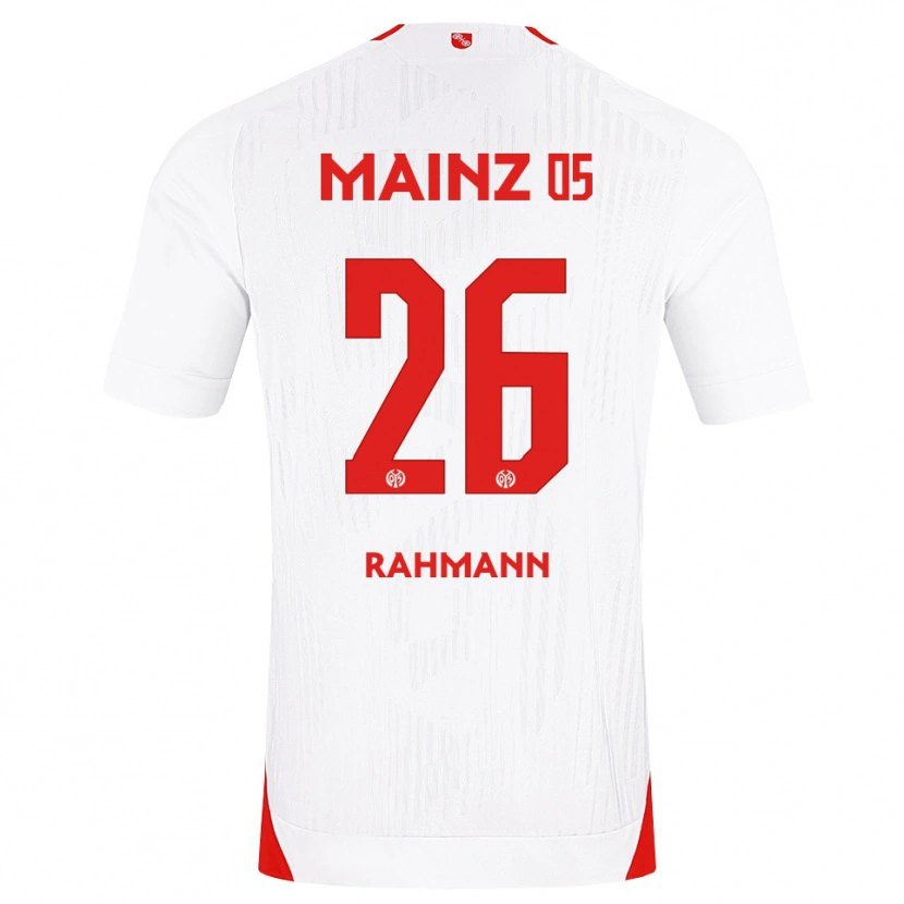 Danxen Mulher Camisola Luke Rahmann #26 Branco Vermelho Amarelo Alternativa 2026/27 Camisa