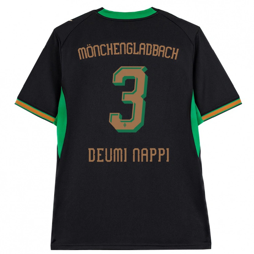 Danxen Mulher Camisola Dimitrie Deumi Nappi #3 Preto Laranja Verde Marrom Alternativa 2026/27 Camisa
