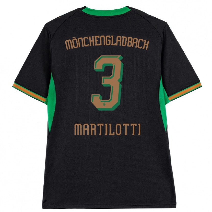 Danxen Mulher Camisola Francesco Martilotti #3 Preto Laranja Verde Marrom Alternativa 2026/27 Camisa