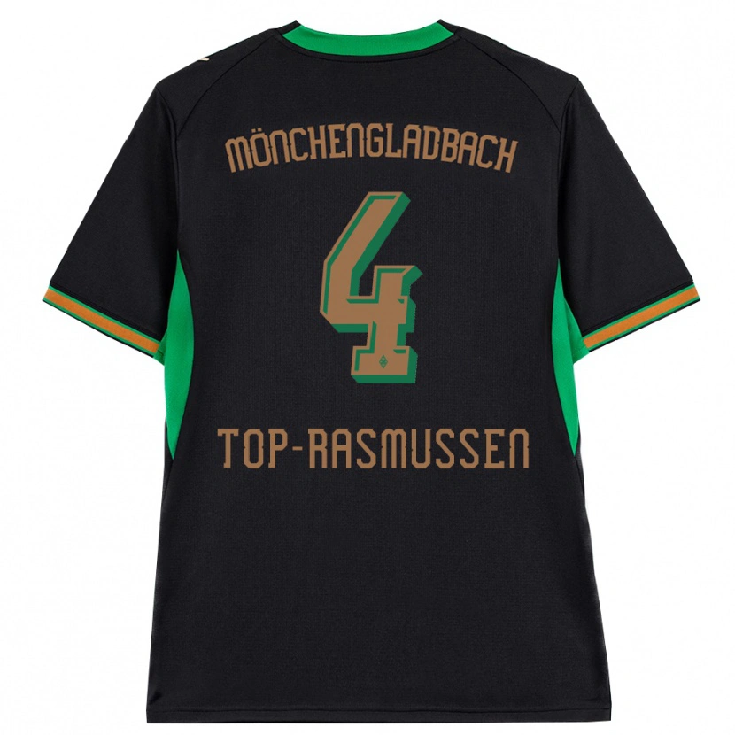 Danxen Mulher Camisola Tristan Top-Rasmussen #4 Preto Laranja Verde Marrom Alternativa 2026/27 Camisa
