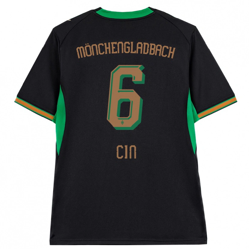 Danxen Mulher Camisola Miray Cin #6 Preto Laranja Verde Marrom Alternativa 2026/27 Camisa