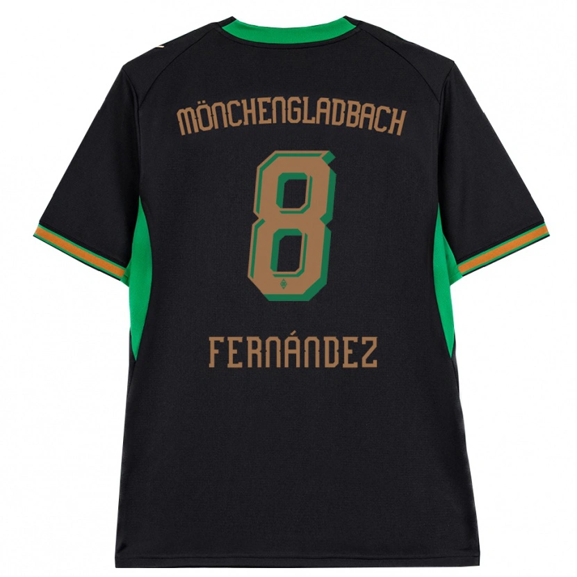 Danxen Mulher Camisola Oriol Fernandez Berenguer #8 Preto Laranja Verde Marrom Alternativa 2026/27 Camisa