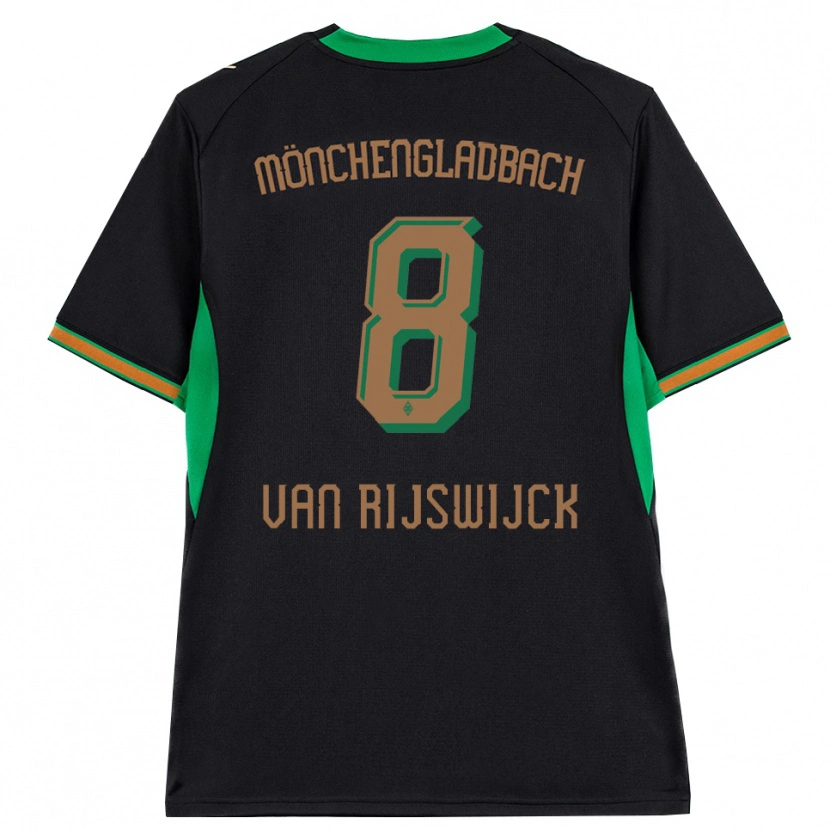 Danxen Mulher Camisola Britt Van Rijswijck #8 Preto Laranja Verde Marrom Alternativa 2026/27 Camisa