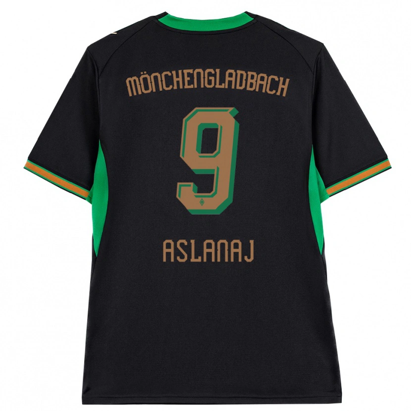 Danxen Mulher Camisola Flaka Aslanaj #9 Preto Laranja Verde Marrom Alternativa 2026/27 Camisa