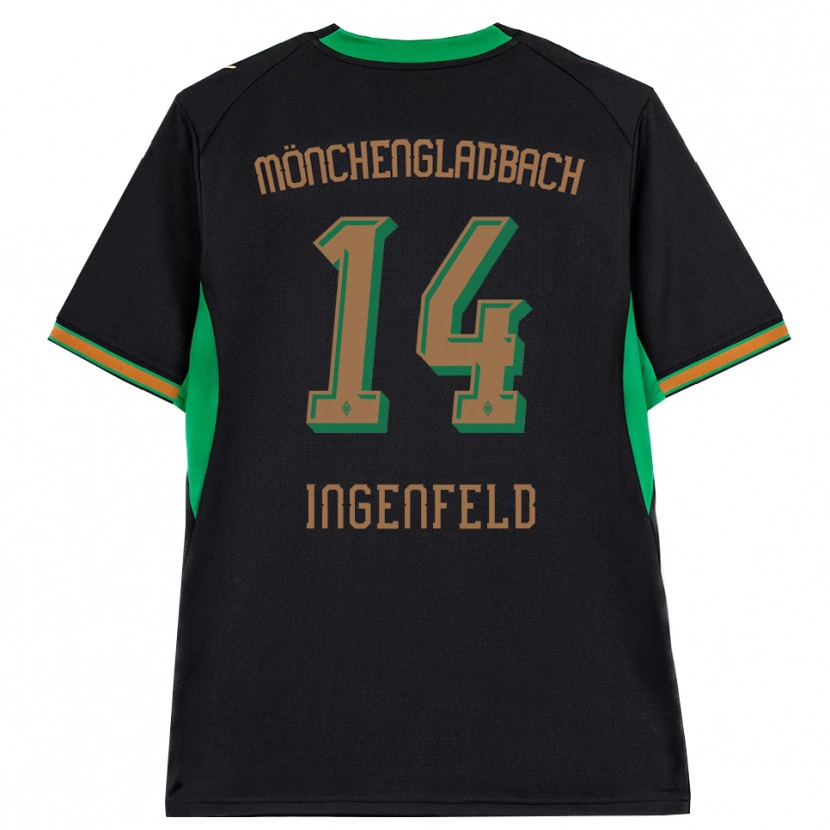 Danxen Mulher Camisola Paul Ingenfeld #14 Preto Laranja Verde Marrom Alternativa 2026/27 Camisa