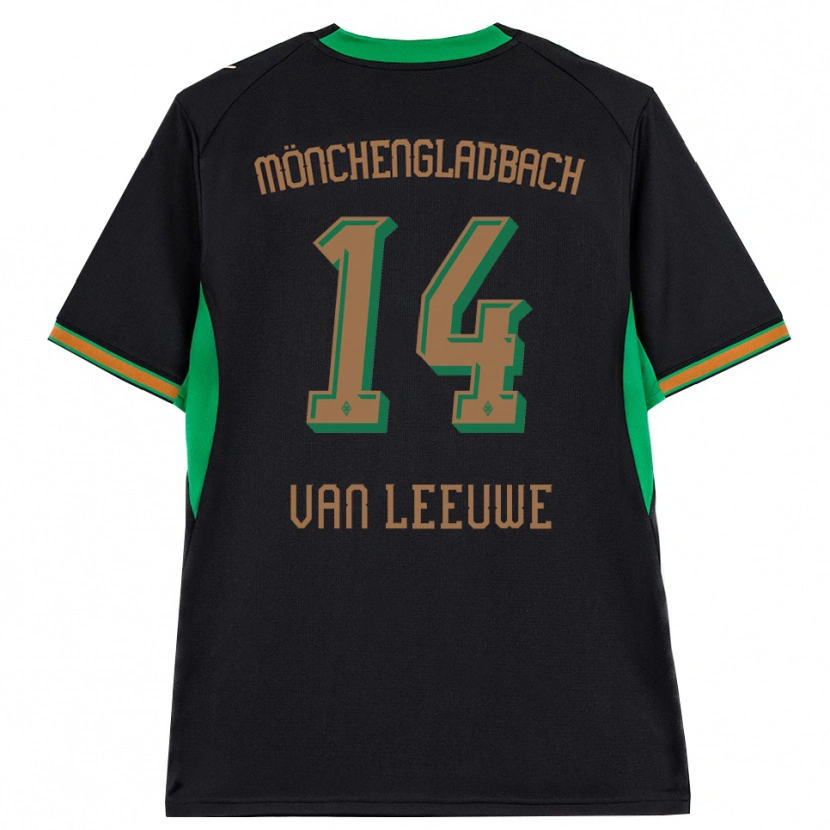 Danxen Mulher Camisola Kyra Van Leeuwe #14 Preto Laranja Verde Marrom Alternativa 2026/27 Camisa