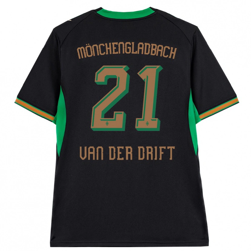 Danxen Mulher Camisola Suus Van Der Drift #21 Preto Laranja Verde Marrom Alternativa 2026/27 Camisa