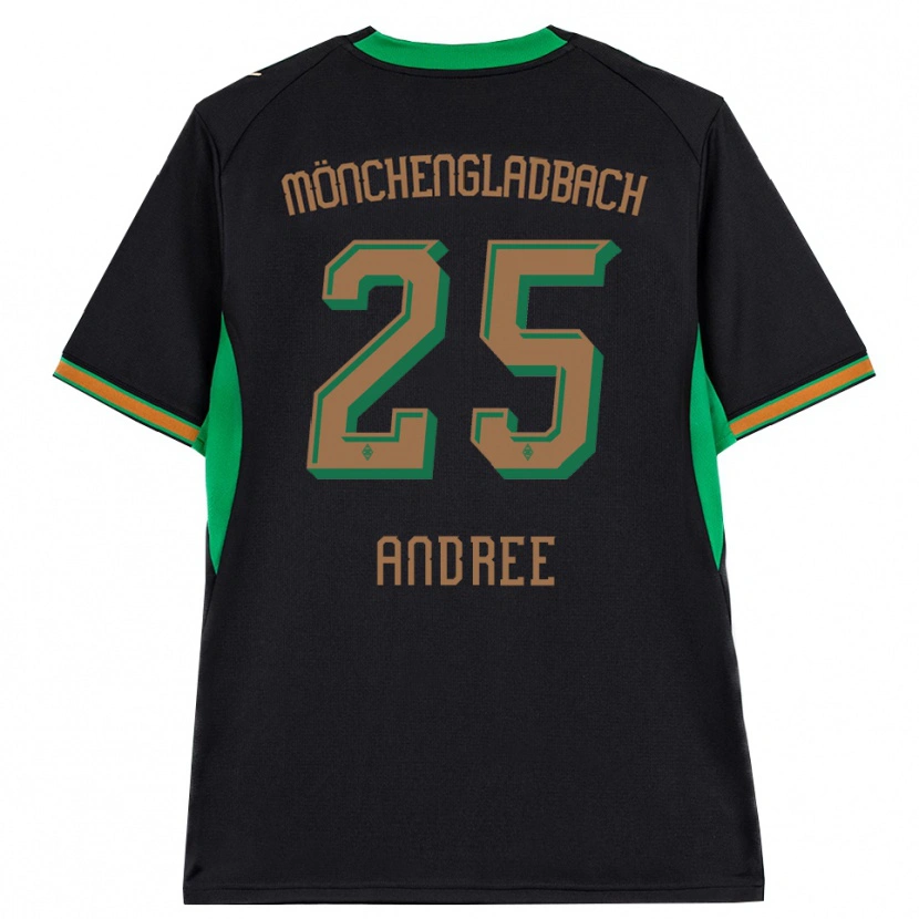 Danxen Mulher Camisola Lukas Andree #25 Preto Laranja Verde Marrom Alternativa 2026/27 Camisa