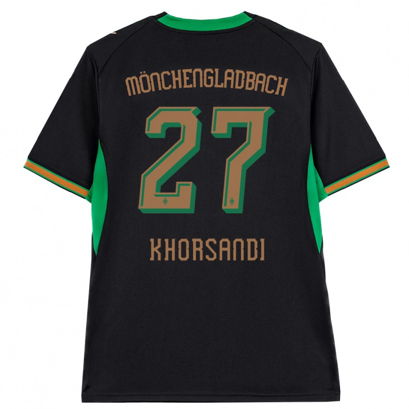 Danxen Mulher Camisola Radin Khorsandi #27 Preto Laranja Verde Marrom Alternativa 2026/27 Camisa