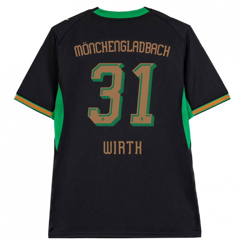 Danxen Mulher Camisola Linus Wirth #31 Preto Laranja Verde Marrom Alternativa 2026/27 Camisa