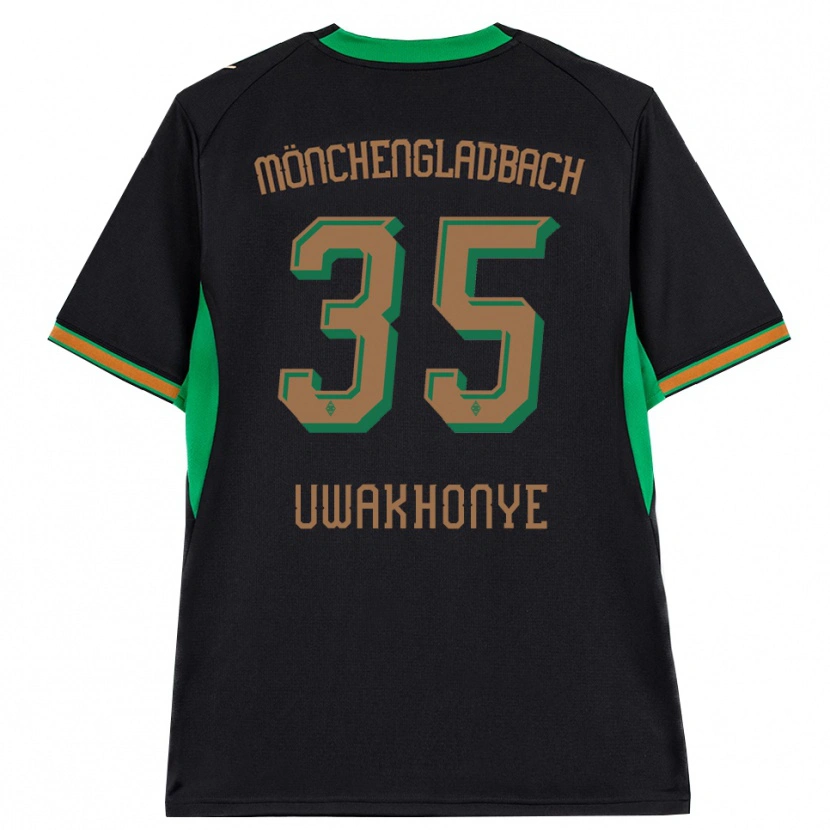 Danxen Mulher Camisola Josiah Uwakhonye #35 Preto Laranja Verde Marrom Alternativa 2026/27 Camisa
