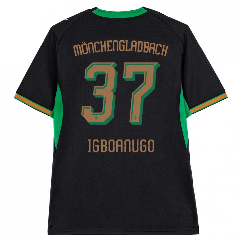 Danxen Mulher Camisola David Igboanugo #37 Preto Laranja Verde Marrom Alternativa 2026/27 Camisa