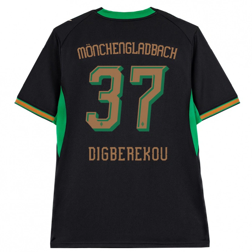 Danxen Mulher Camisola Ibrahim Digberekou #37 Preto Laranja Verde Marrom Alternativa 2026/27 Camisa