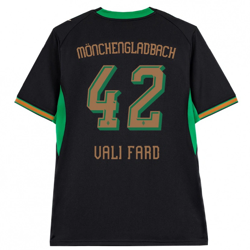 Danxen Mulher Camisola Elias Vali Fard #42 Preto Laranja Verde Marrom Alternativa 2026/27 Camisa