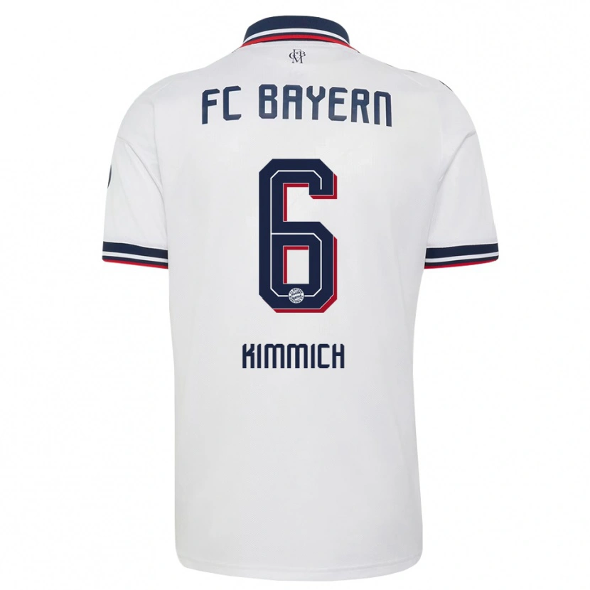 Danxen Mulher Camisola Joshua Kimmich #6 Cinza Branco Vermelho Alternativa 2026/27 Camisa