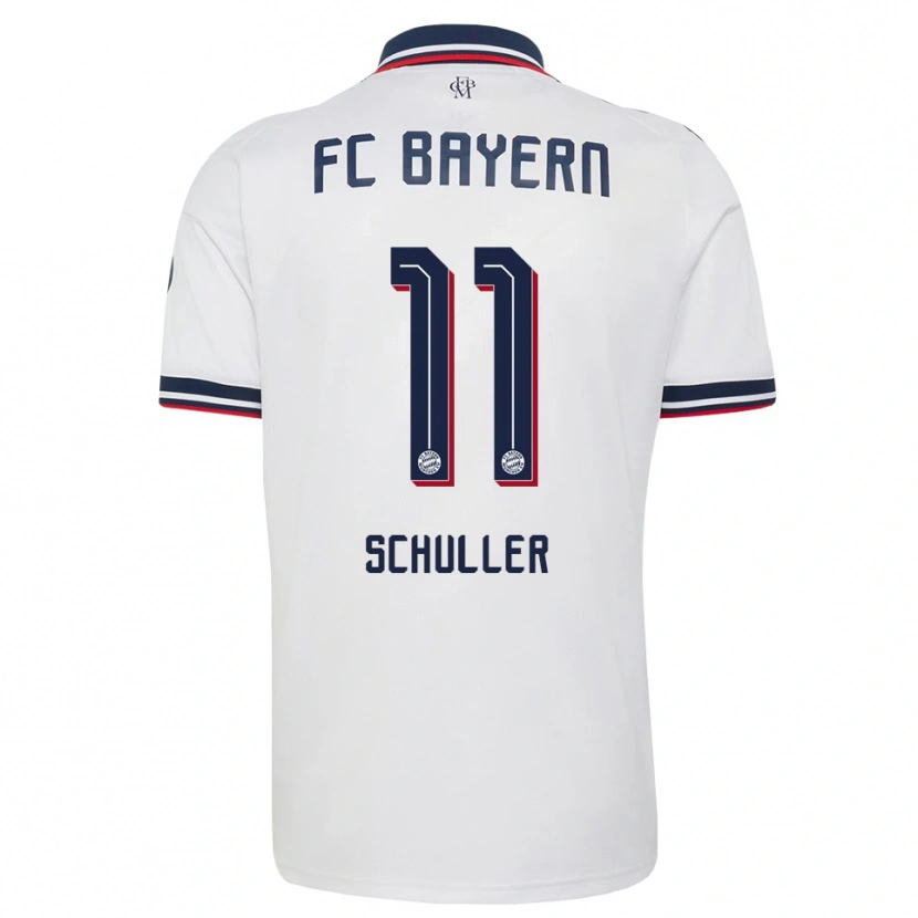 Danxen Mulher Camisola Lea Schuller #11 Cinza Branco Vermelho Alternativa 2026/27 Camisa