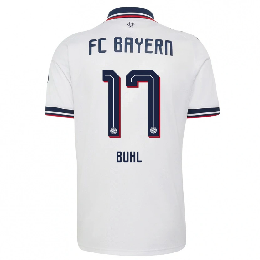 Danxen Mulher Camisola Klara Buhl #17 Cinza Branco Vermelho Alternativa 2026/27 Camisa