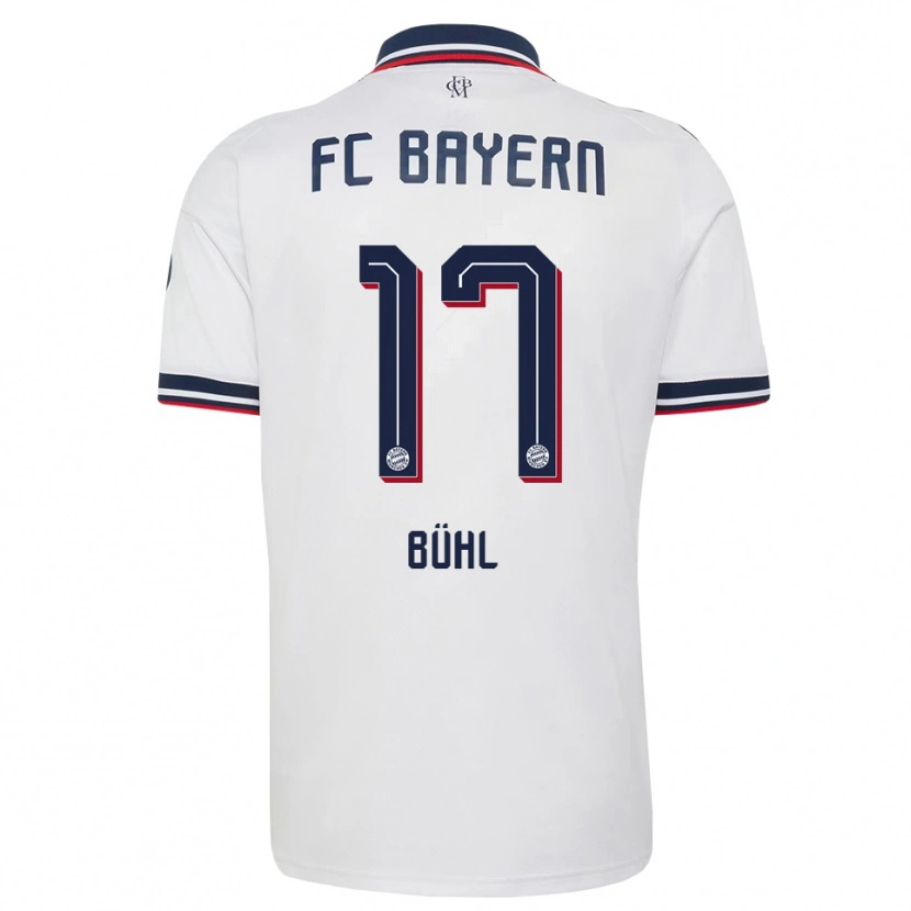 Danxen Mulher Camisola Klara Bühl #17 Cinza Branco Vermelho Alternativa 2026/27 Camisa
