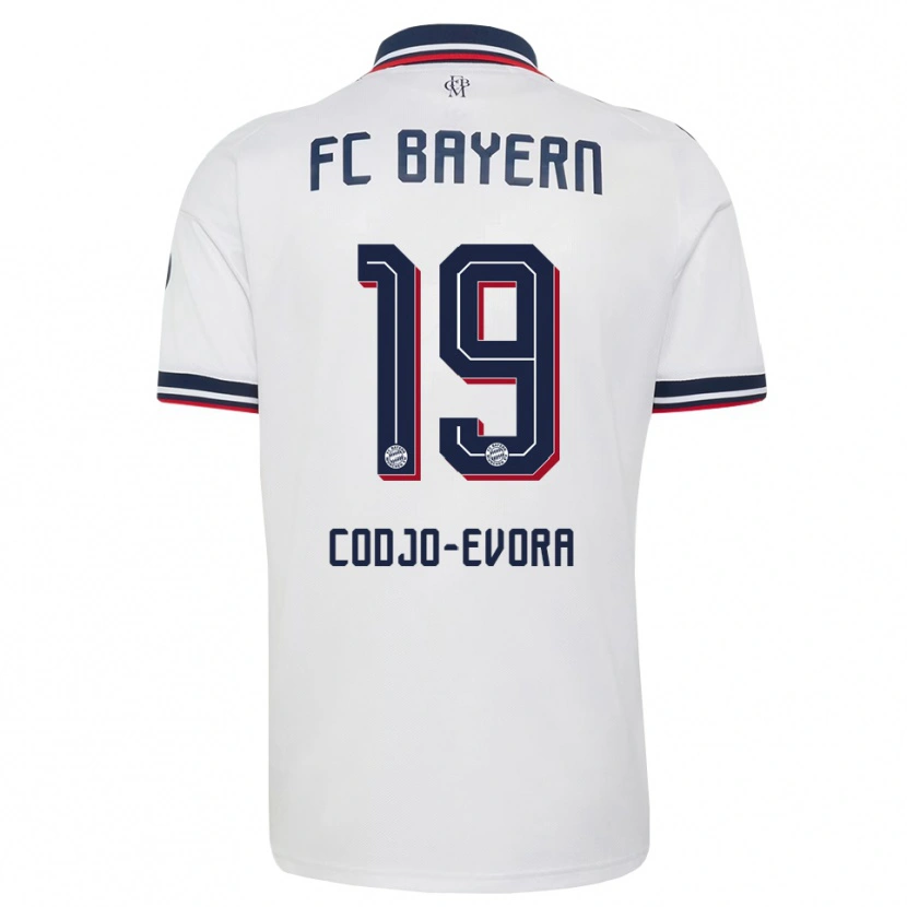 Danxen Mulher Camisola Noah Codjo-Evora #19 Cinza Branco Vermelho Alternativa 2026/27 Camisa