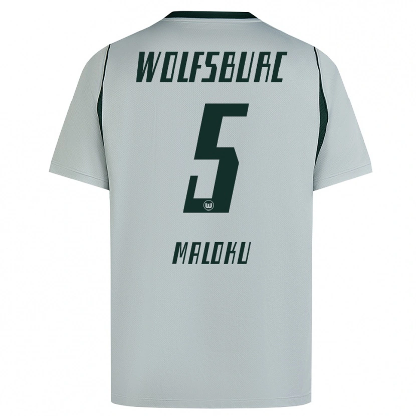 Danxen Mulher Camisola Enuar Maloku #5 Cinza Verde Alternativa 2026/27 Camisa