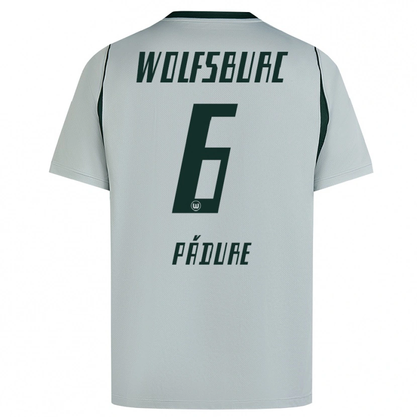 Danxen Mulher Camisola Matei Pădure #6 Cinza Verde Alternativa 2026/27 Camisa