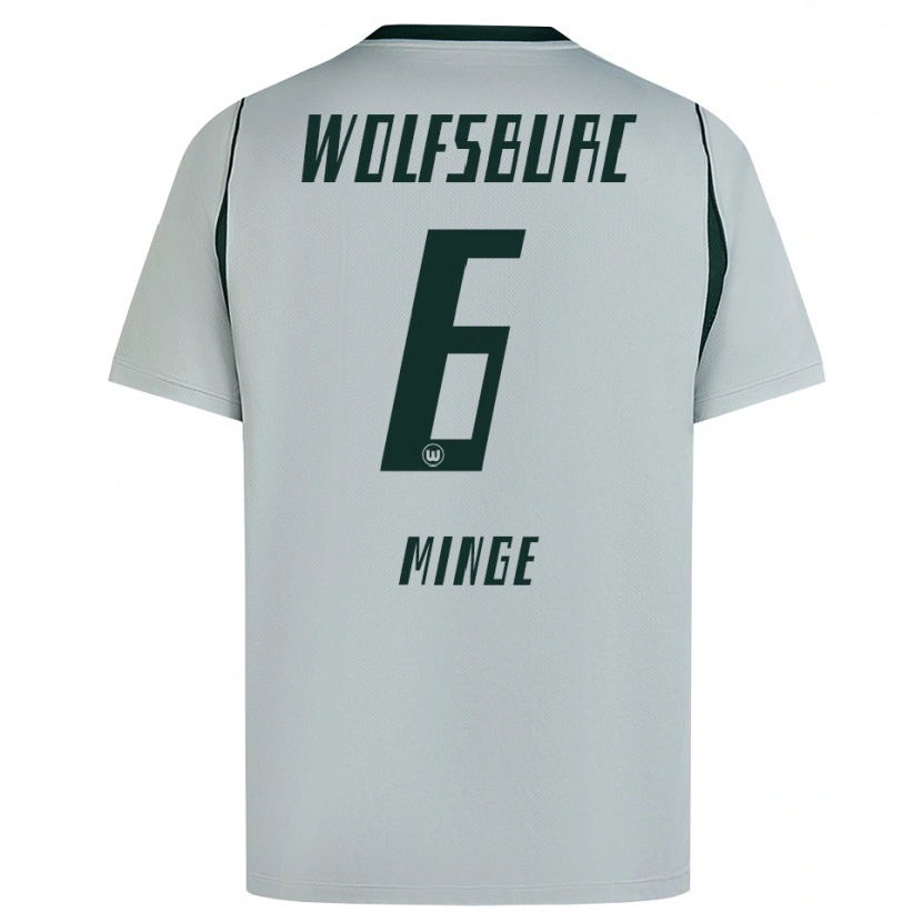 Danxen Mulher Camisola Janina Minge #6 Cinza Verde Alternativa 2026/27 Camisa