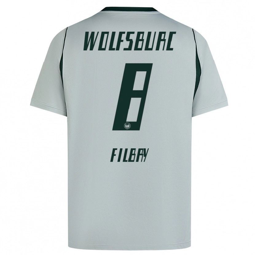 Danxen Mulher Camisola Arne Filbry #8 Cinza Verde Alternativa 2026/27 Camisa