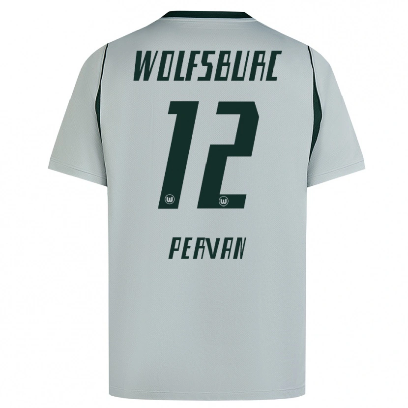Danxen Mulher Camisola Pavao Pervan #12 Cinza Verde Alternativa 2026/27 Camisa
