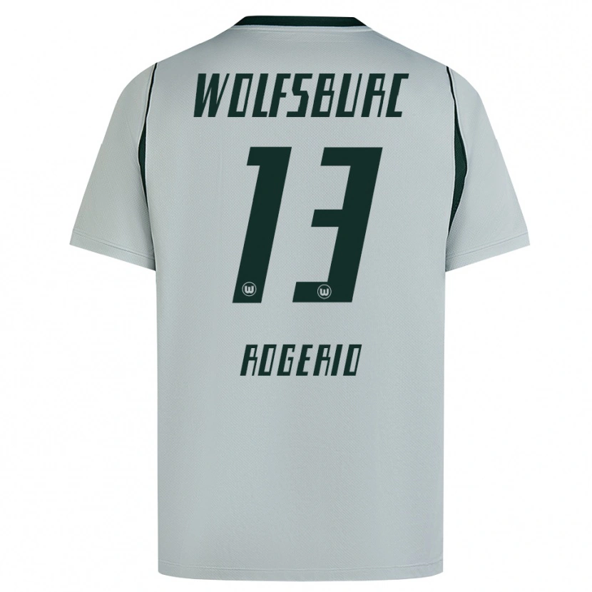 Danxen Mulher Camisola Rogério Oliveira Da Silva #13 Cinza Verde Alternativa 2026/27 Camisa