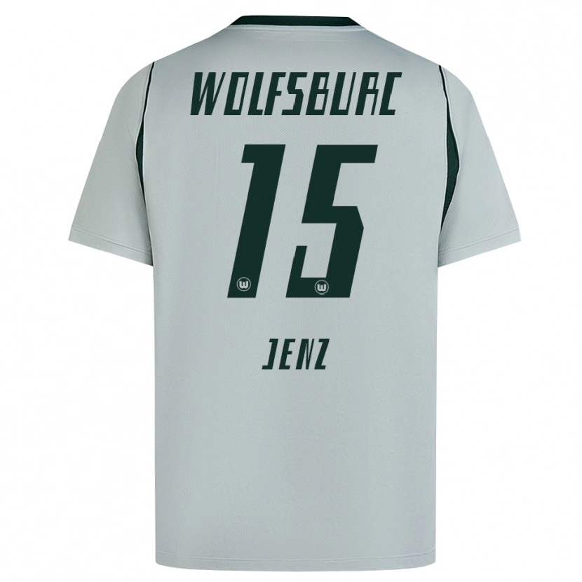 Danxen Mulher Camisola Moritz Jenz #15 Cinza Verde Alternativa 2026/27 Camisa