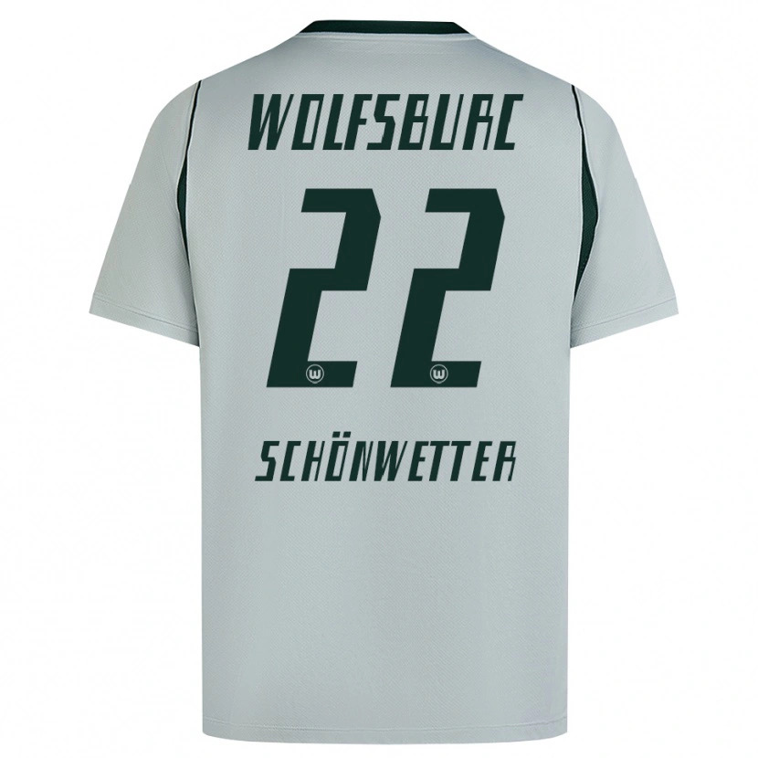 Danxen Mulher Camisola Christina Schönwetter #22 Cinza Verde Alternativa 2026/27 Camisa