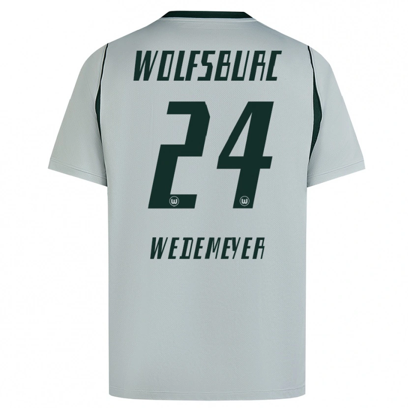 Danxen Mulher Camisola Joelle Wedemeyer #24 Cinza Verde Alternativa 2026/27 Camisa