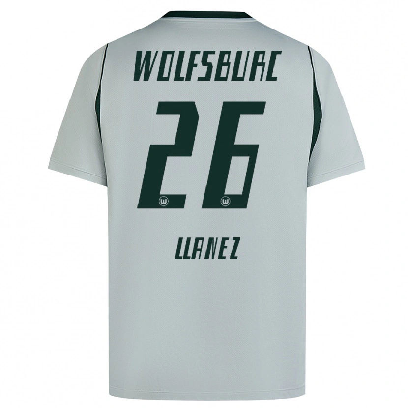 Danxen Mulher Camisola Ulysses Llanez #26 Cinza Verde Alternativa 2026/27 Camisa
