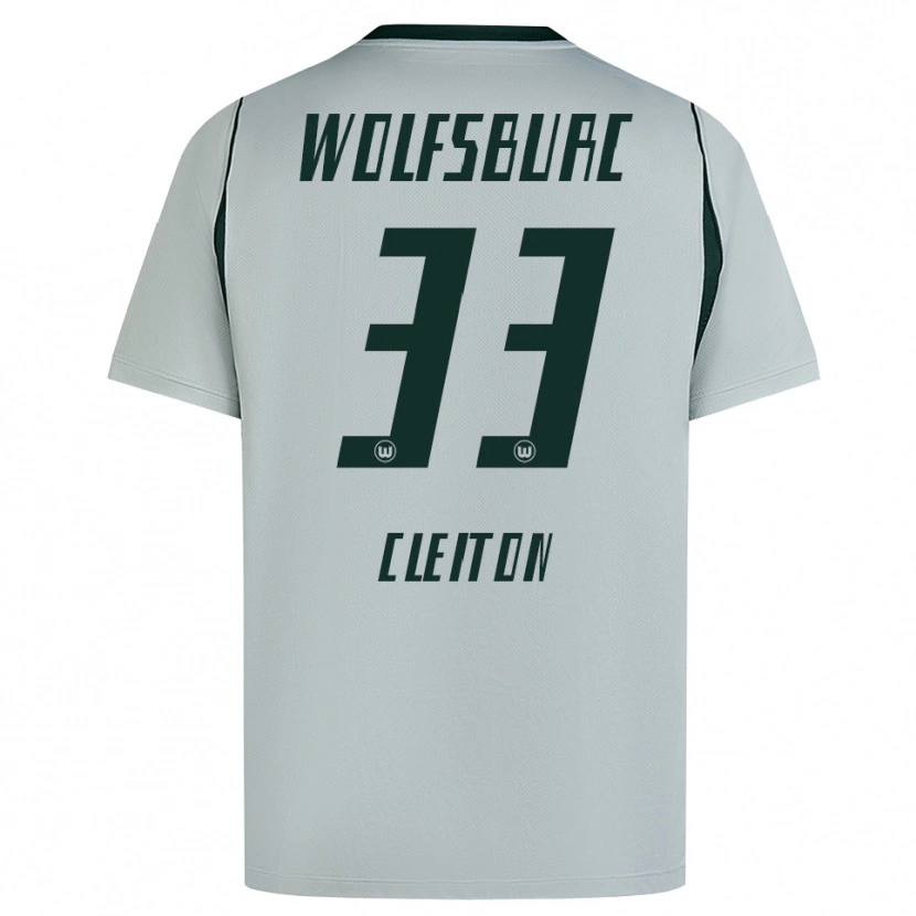 Danxen Mulher Camisola Cleiton Santana Dos Santos #33 Cinza Verde Alternativa 2026/27 Camisa